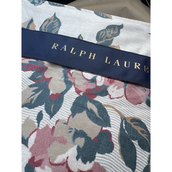 Ralph Lauren KING Duvet Cover Tilly Parfait tan rose green Floral MSRP $500 - Picture 1 of 5